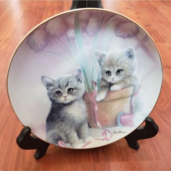 Danbury Mint Numbered Kitten Cousins Plate - Picture 1 of 2